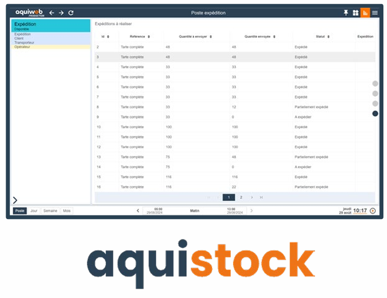 Aquistock - Gestion des Stocks